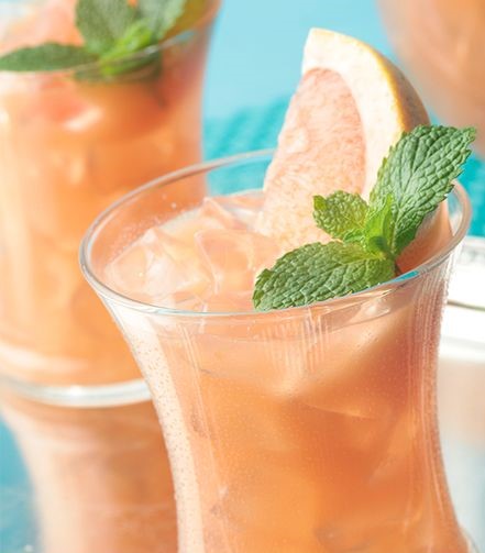 Pink Grapefruit And Mint Cooler