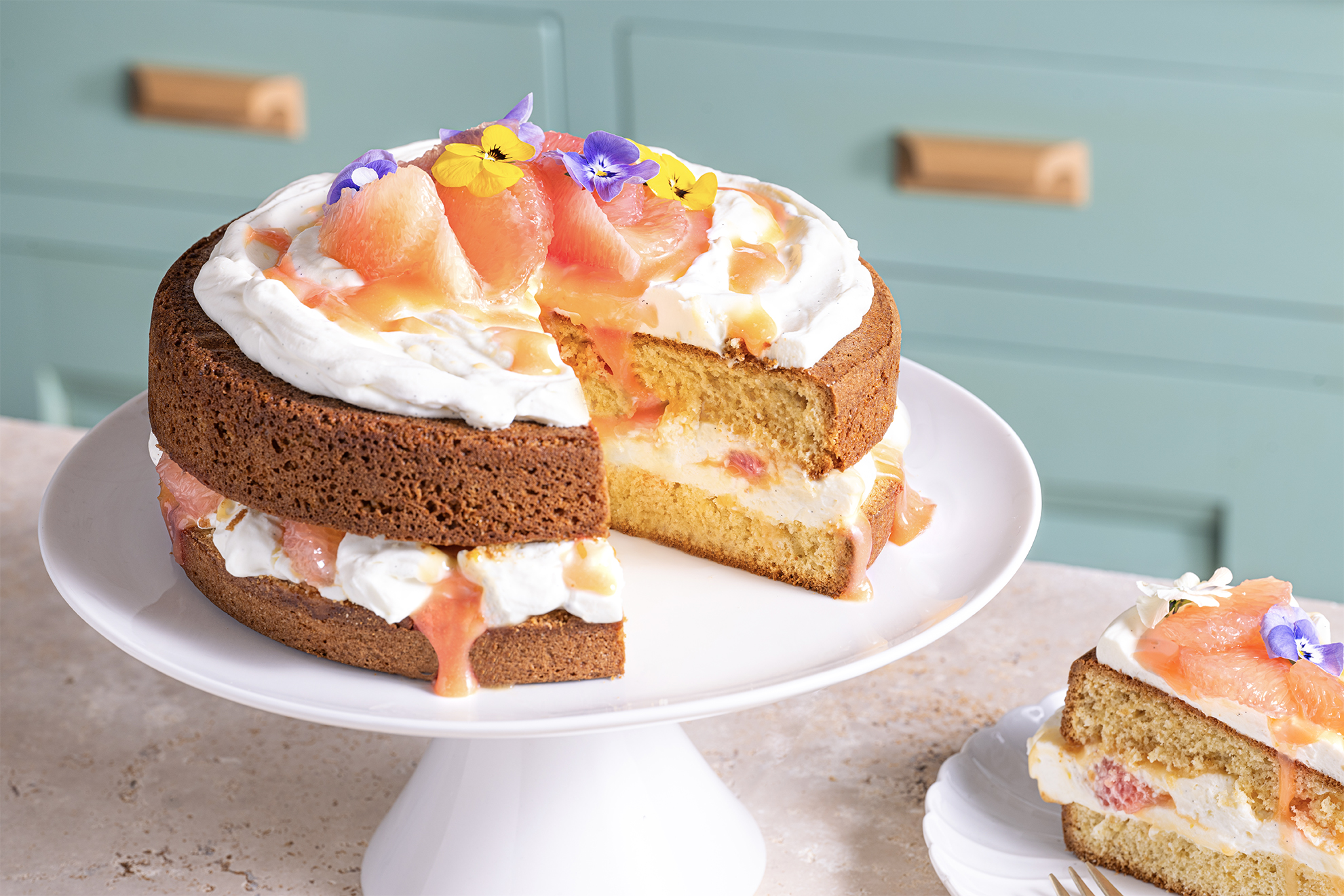 Florida Grapefruit Sponge Cake