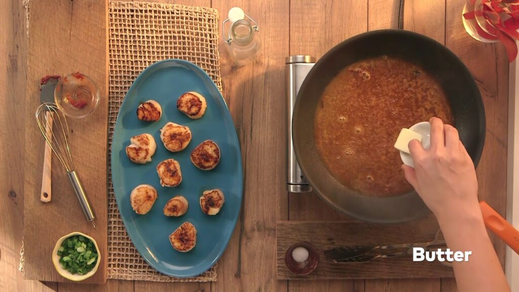 Pan Seared Scallops With Chipotle Orange Sauce