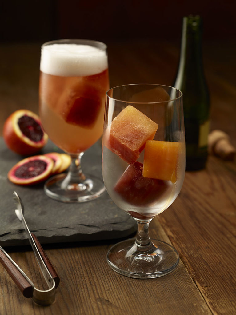 Prosecco Sunset Frozen Bellini Cocktail | Florida Orange Juice