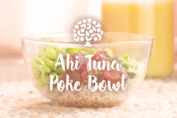 Image of a poke bowl using florida orange juice