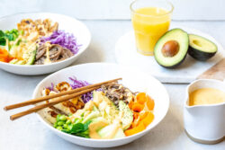 Buddha Bowl with Orange Tahini Dressing 