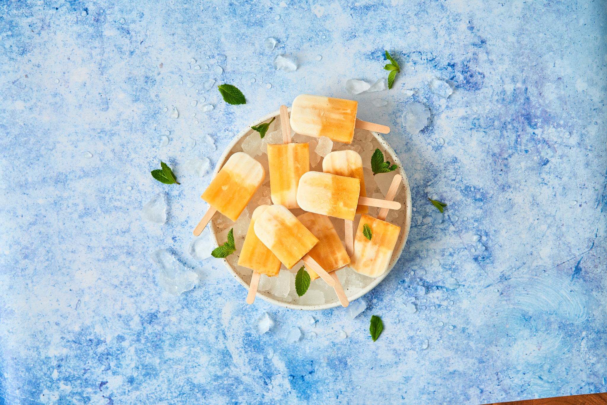 Florida Orange Juice Creamsicle Pops