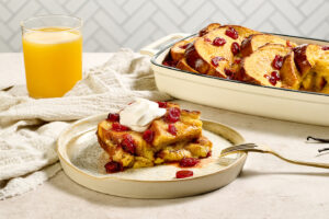 Florida Oj Cinnamon French Toast Casserole Cranberries